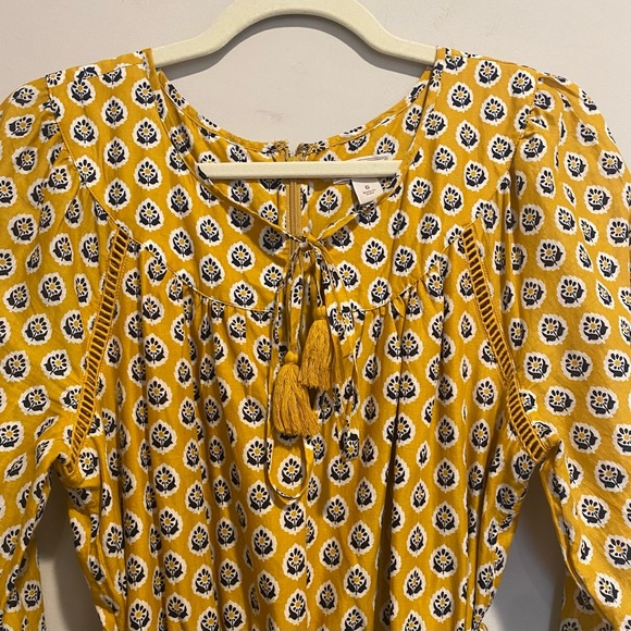 Point Sur J. Crew romper, mustard yellow with navy print - Picture 5 of 10